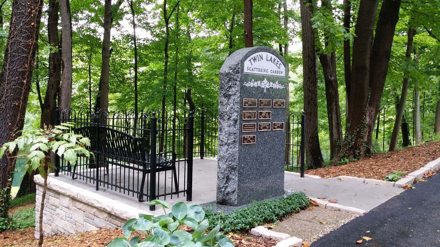Twin Lakes Scattering Garden Memorial name plate